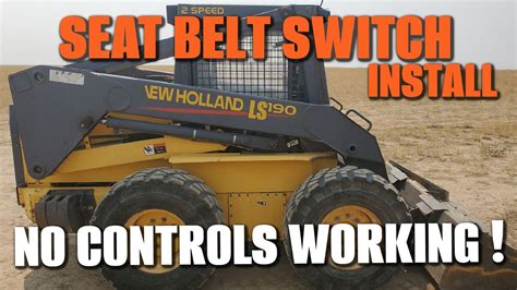 bobcat skid steer seat switch|skid steer seat belt switch.